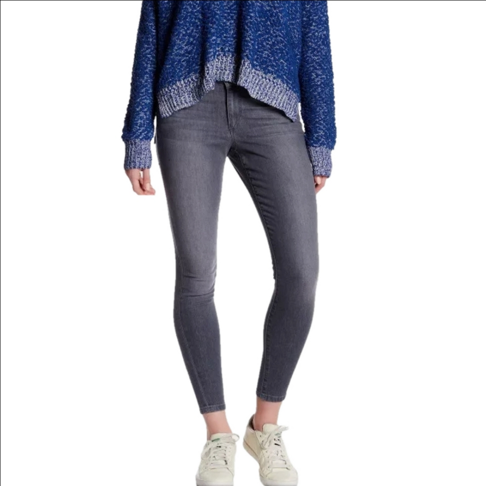 JOE'S JEANS Freda mid-rise gray wash skinny jeans